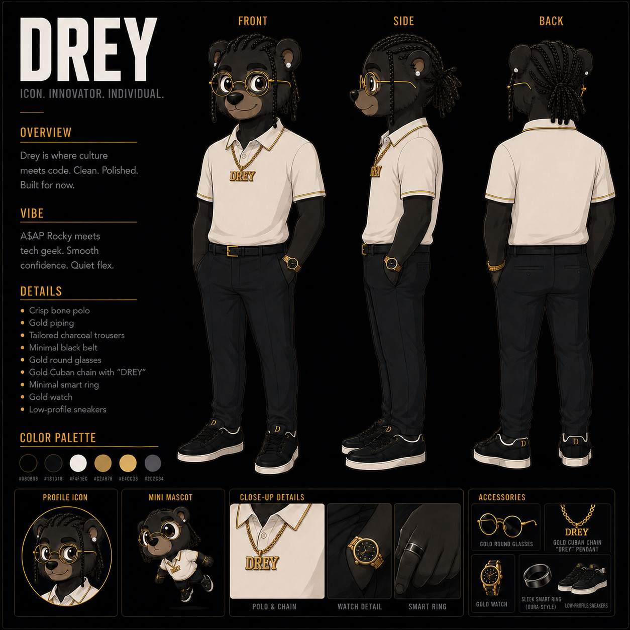 Drey Bear character sheet